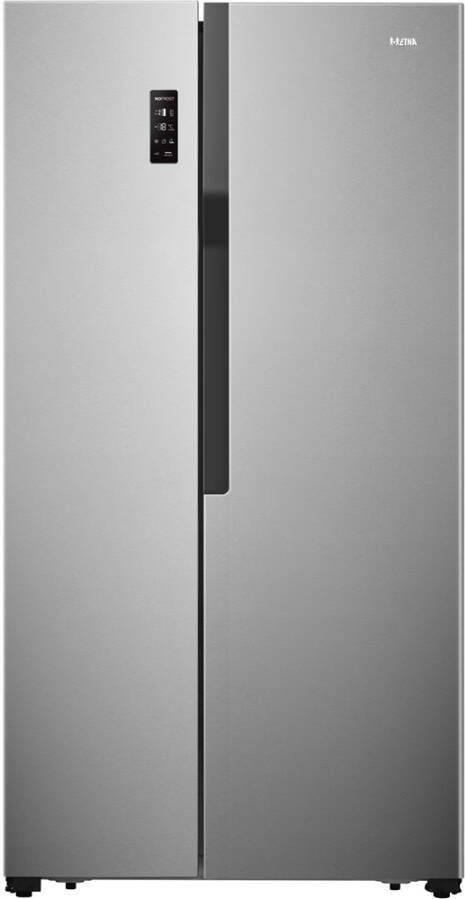 Etna Amerikaanse Koelkast AKV578RVS | Vrijstaande koelkasten | Keuken&Koken Koelkasten | 8715393331564