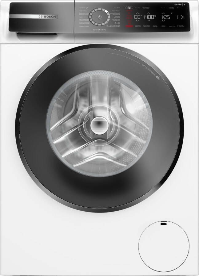 Bosch WGB24400FG Serie 8 Wasmachine met stoom NL FR display 20% zuiniger dan energielabel A