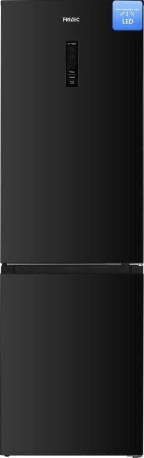 Frilec BONN350-NFD-040CB Koelvriescombinatie Energielabel C 5 Jaar garantie No Frost Met Display 347 Liter Zwart