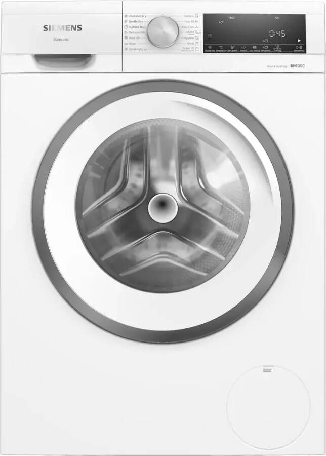 Siemens WN34A100EU iQ300 Was-droogcombinatie Wassen en drogen in 1 keer Zeer stil WaterPerfect Plus minimaal waterverbruik varioSpeed tot 65% sneller wassen ENG display - Foto 2