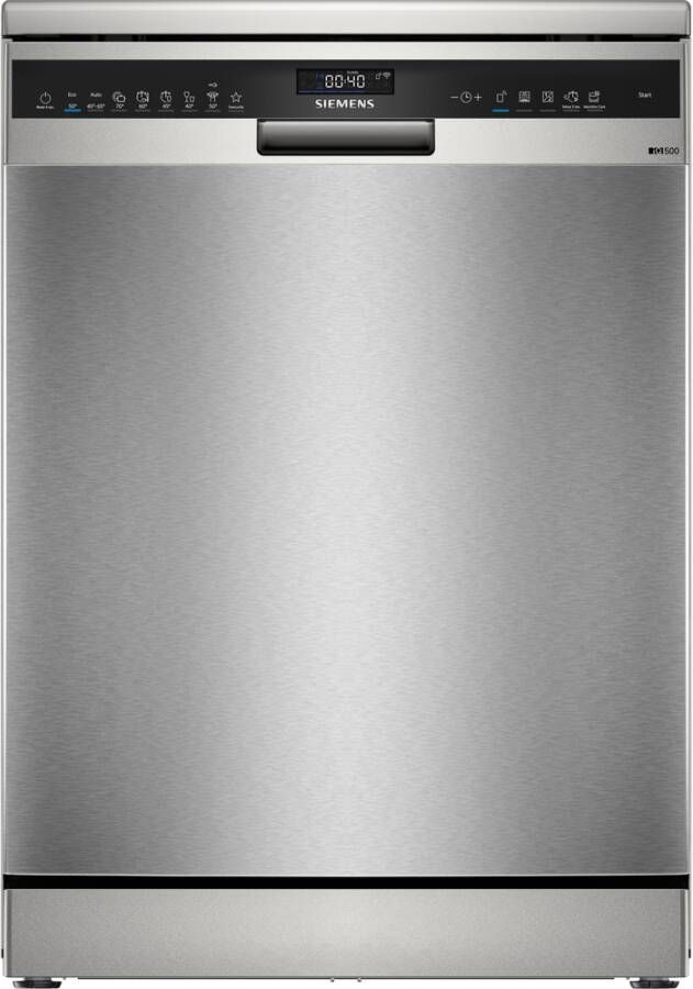 Siemens SN25EI13CE iQ500 Vaatwasser Vrijstaande vaatwasser 60 cm Anti-fingerprint Energielabel A varioSpeed Plus : je vaat tot wel drie keer zo snel schoon Home Connect