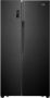 ETNA AKV578ZWA Amerikaanse koelkast No Frost LED Display Zwart - Thumbnail 1