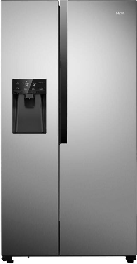 Etna Amerikaanse Koelkast AKV778IRVS | Vrijstaande koelkasten | Keuken&Koken Koelkasten | 8715393336910