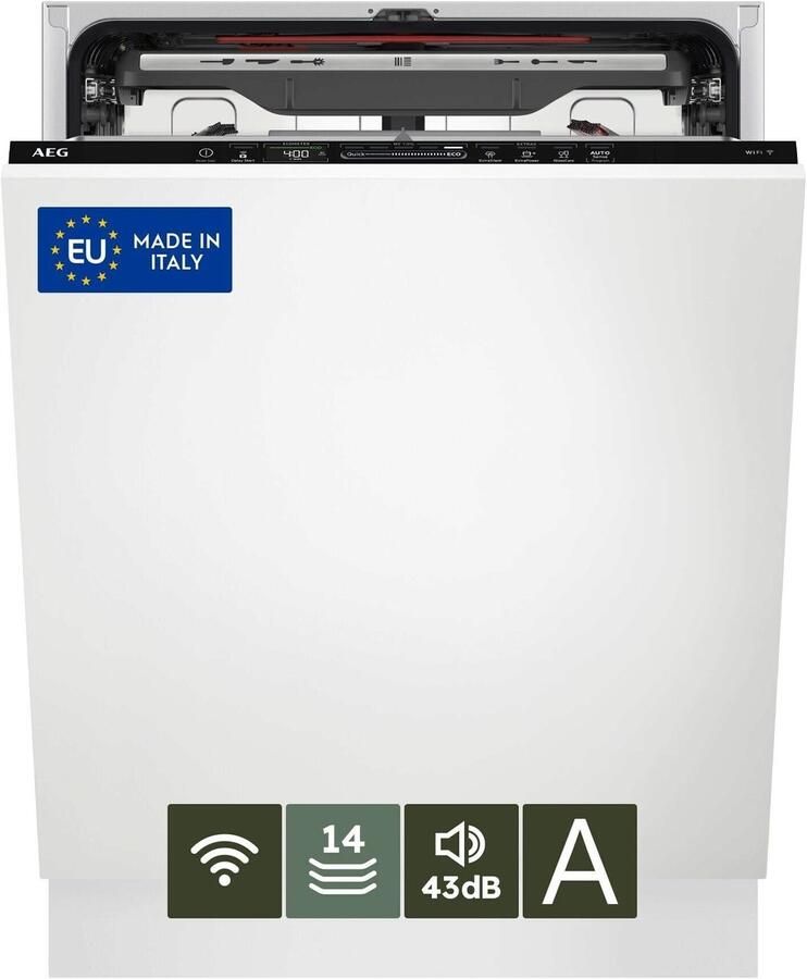 AEG FSE76738P EcoLine 7000 serie GlassCare Inbouwvaatwasser Inbouw volledig 14 couverts Energielabel A - Foto 4