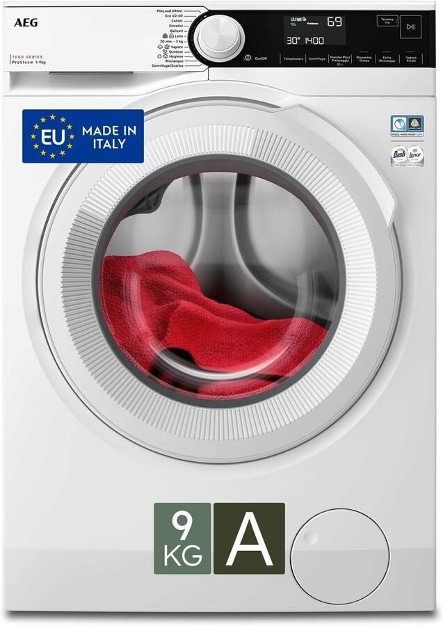 AEG LR7D94GW wasmachine Voorbelading 9 kg 1400 RPM Wit