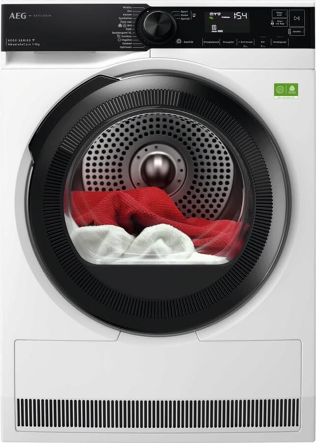 AEG Series 8000 TR86KASSEL wasdroger Vrijstaand Voorlader 9 kg Wit