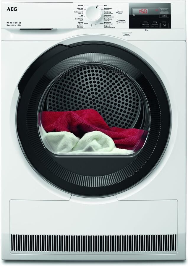 AEG TR7286BB4 7000 SensiDry Warmtepomp Droger EnergyLabel C 8 kg