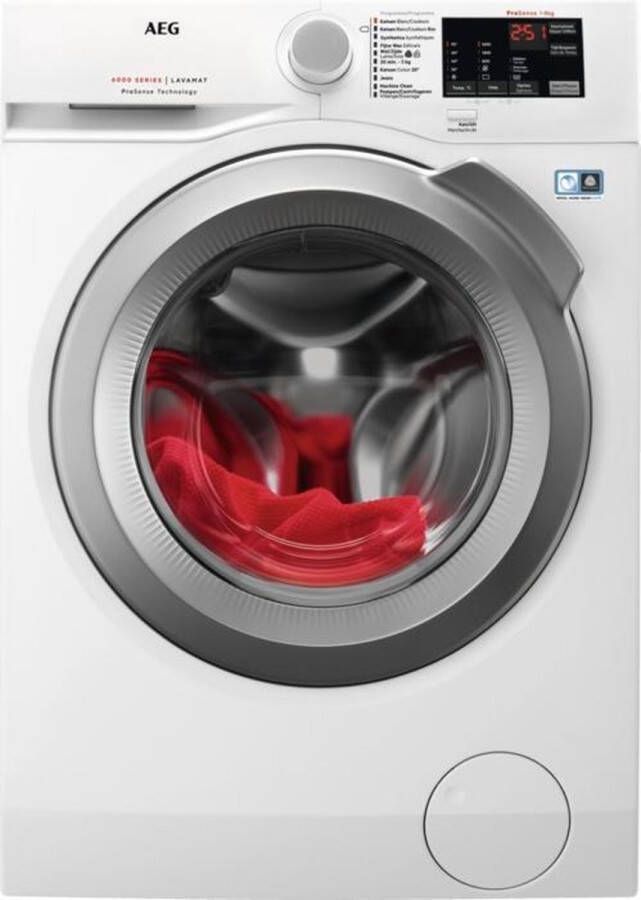 AEG L6FBI86S wasmachine Voorbelading 8 kg 1600 RPM D Wit - Foto 1