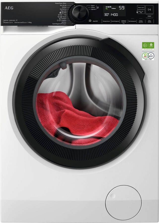 AEG LR86XDOSE 8000 serie PowerCare Wasmachine Energielabel A 10kg 1400 toeren