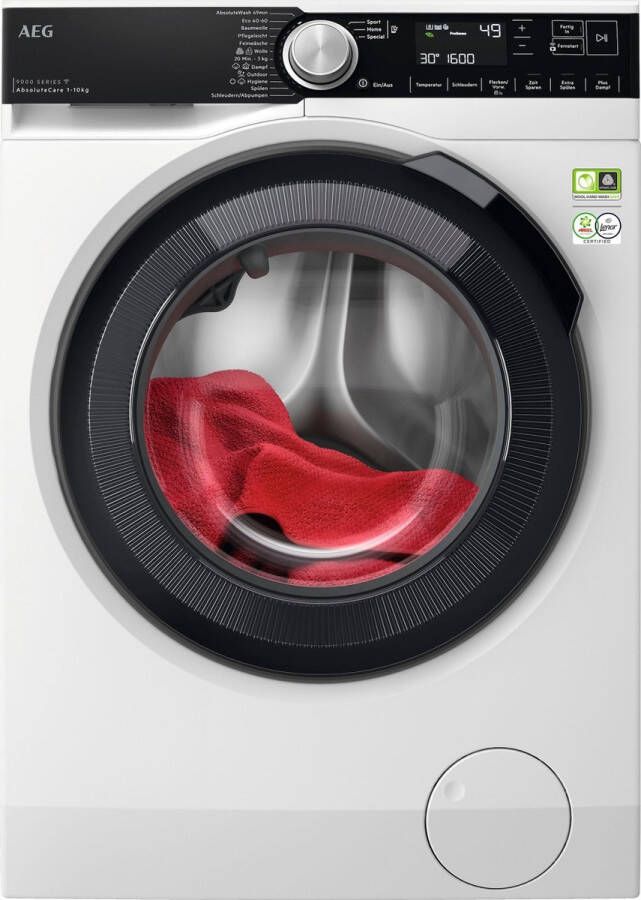 AEG Serie 9000 LR9W80600 wasmachine Voorlader 10 kg 1600 RPM Wit