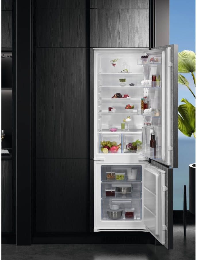 AEG OSC5S181ES Inbouw koel-vriescombinatie 271 l E label Wit