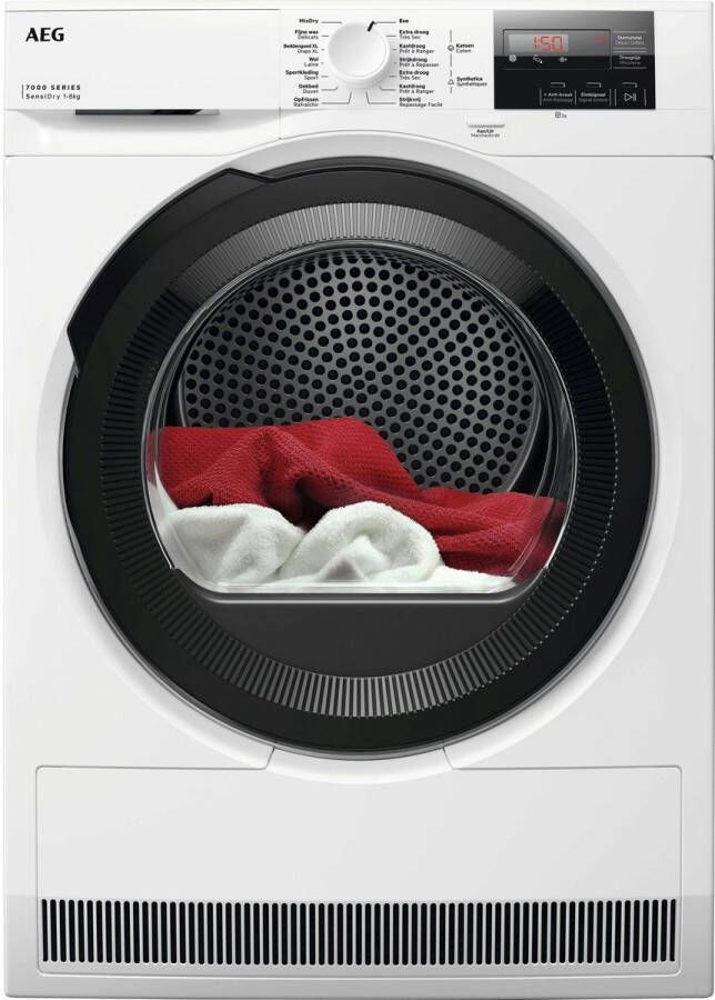 AEG TR7284BB4 7000 serie SensiDry Warmtepomp Droger 8 kg NL FR