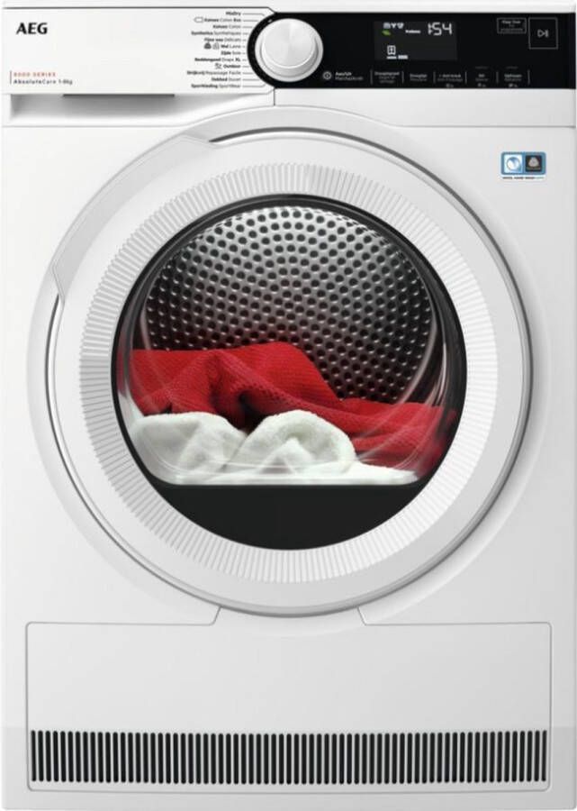 AEG 8000 serie AbsoluteCare Warmtepomp Wasdroger 8kg TR85CW84