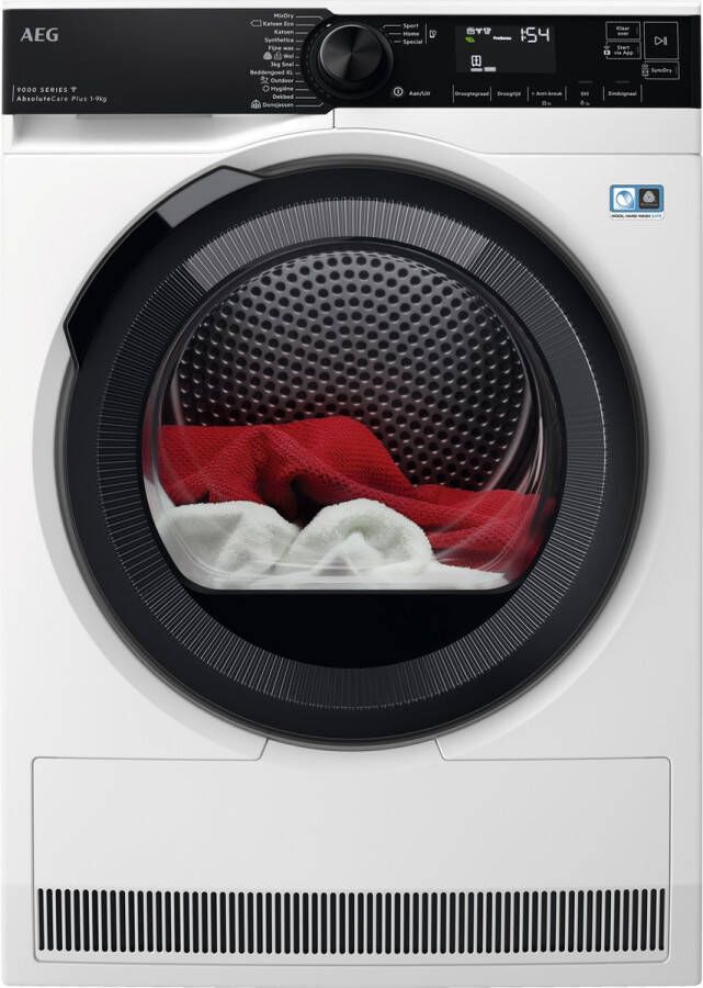 AEG TR969M6C EcoLine 9000 serie AbsoluteCare Plus Wasdroger Warmtepompdroger A+++ 9 kg - Foto 1