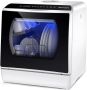 AIRMSEN -Tafelmodel-Vaatwasser-Compact-Mini-Vaatwasser-5+1-programma's-5L-waterreservoir-2-watertoevoermodi-Automatische droging-72-uur ventilatie-Geschikt voor babyflessen-fruitreiniging-appartementen-campers - Thumbnail 2
