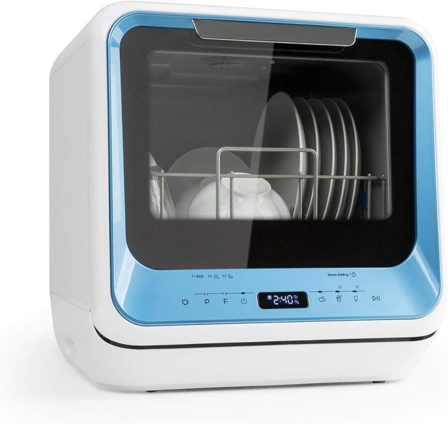 AMA Mini Vaatwasser Vaatmachine met 6 Wasprogramma's 42x44x44cm