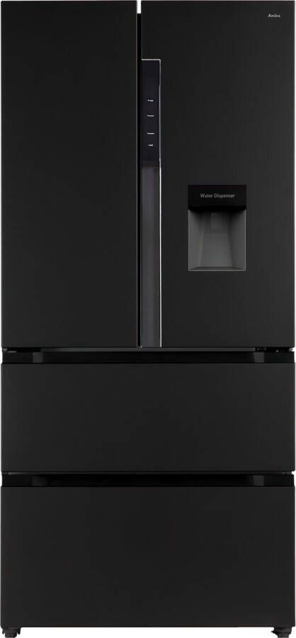 Amica AFN9511DXN Amerikaanse Koelkast 4 sterren vriezer Waterdispenser NoFrost Black Friday Cyber Monday Kerstcadeau 2024 deal promotie