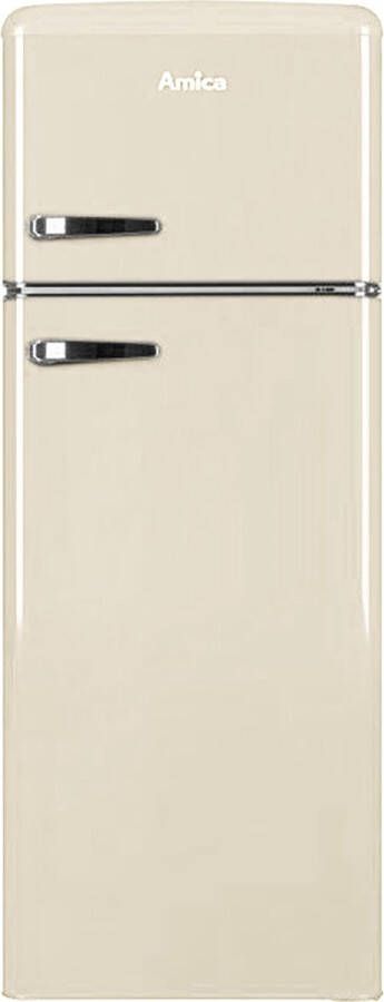 Amica AR7252C Retro Koel-vriescombinatie Crèmekleur 245 L H 166.5 cm B 55 cm