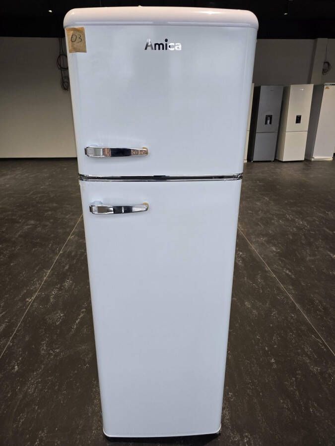 Amica *Superkans * Retro Koel-Vriescombinatie 4 **** AR7252W 166.5 H Wit Hoogglans - Foto 2