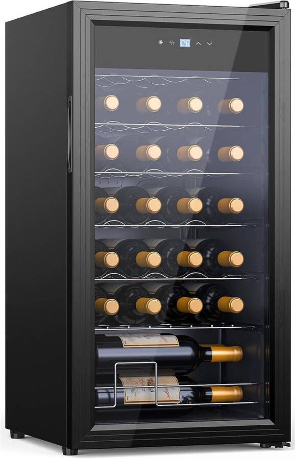 ApexArte Wijnkoelkast Wijnklimaatkast Wijnkoeler Flessenkoelkast Zwart