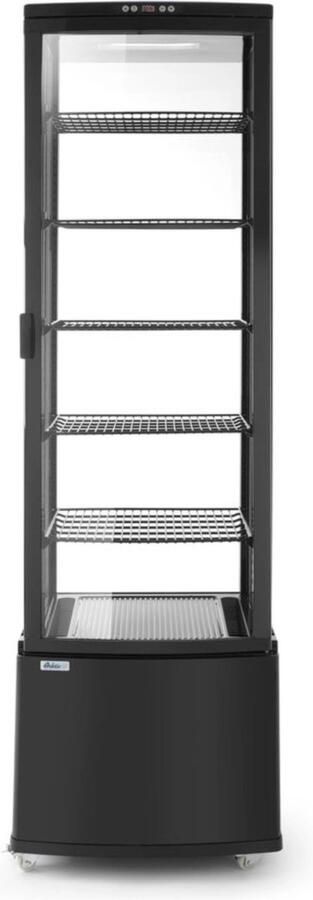 Arktic Koelvitrine Horeca Professionele Gebaksvitrine Horeca Koelkast Glazen Deur 270 Liter Zwart