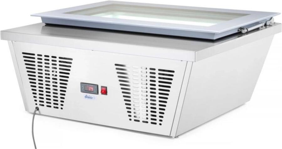 Arktic Displayvriezer – roestvast staal – gehard glas – digitaal display – 867x735x373 mm - Foto 2