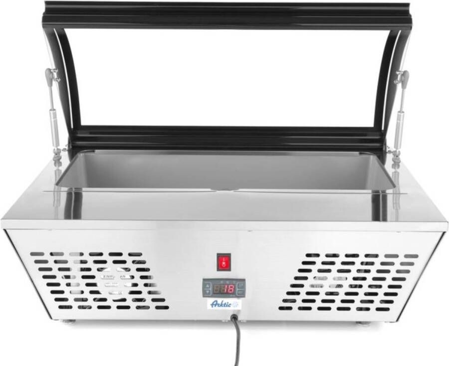 Arktic Saladevitrine – 67L – gebogen glazen deksel – geforceerde luchtkoeling – 775x615x235 mm - Foto 2