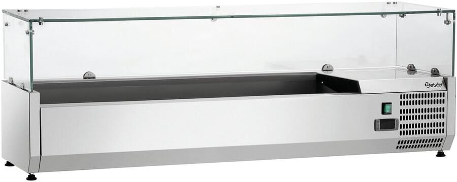 Bartscher Opzetkoelopzetvitrine GL4-1401 6x 1 4 GN 1400x335x459mm - Foto 1
