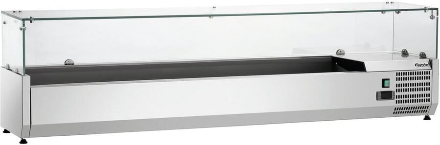 Bartscher Opzetkoelvitrine GL4-1801 8x1 4 GN 0°C tot 10°C 1800x335x459mm