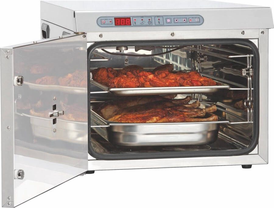 Bartscher Lage-Temperatuuroven Elektronisch 30°C-110°C 1-2kW 230V 3 Roosters 1 1 GN 505x715x415mm Horeca Oven