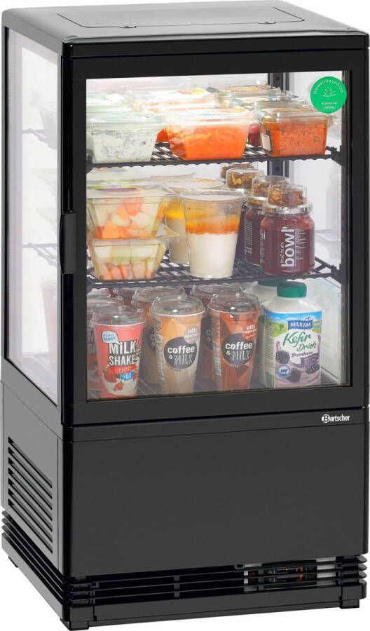 Bartscher Mini-koelvitrine 58L-SW 58 L Horeca koelkast