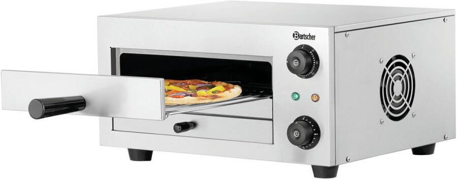 Bartscher Pizza Oven PR330 1x Pizza Ø330mm 230V 500x480x261mm Horeca Oven