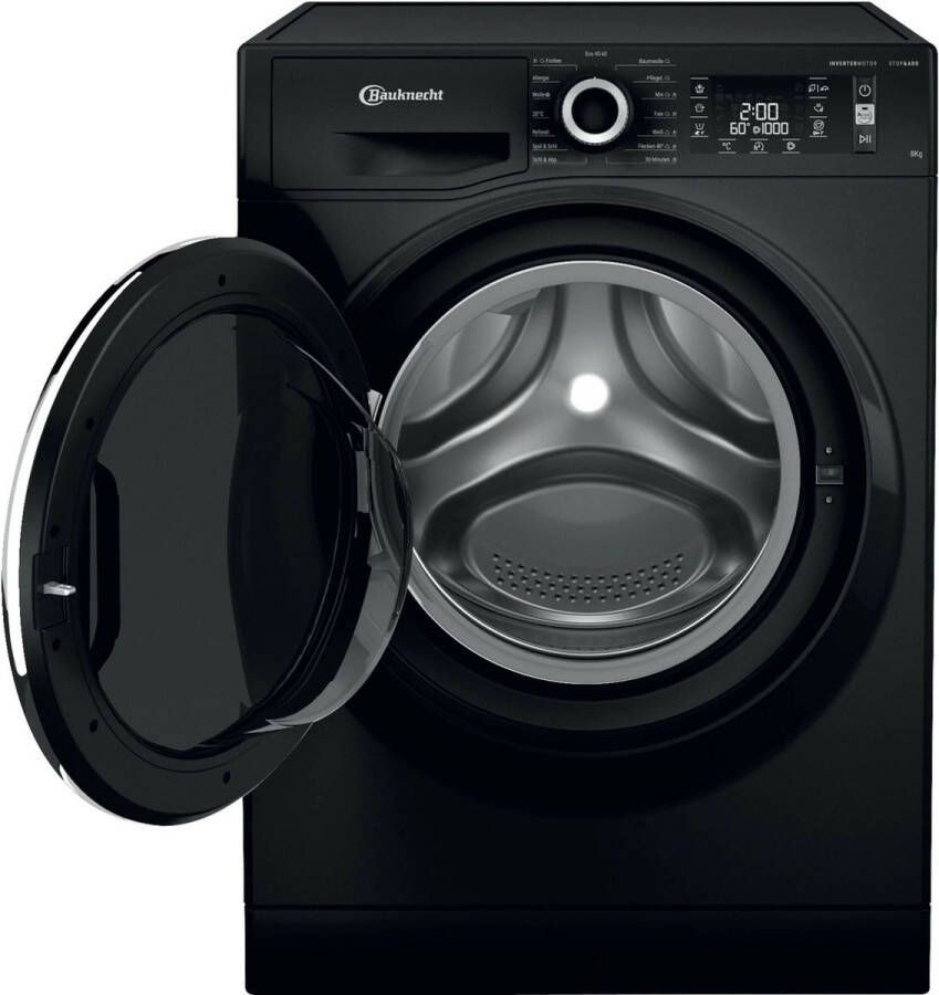 Bauknecht WM BB 8A wasmachine Zwart Energieklasse A Duits Display