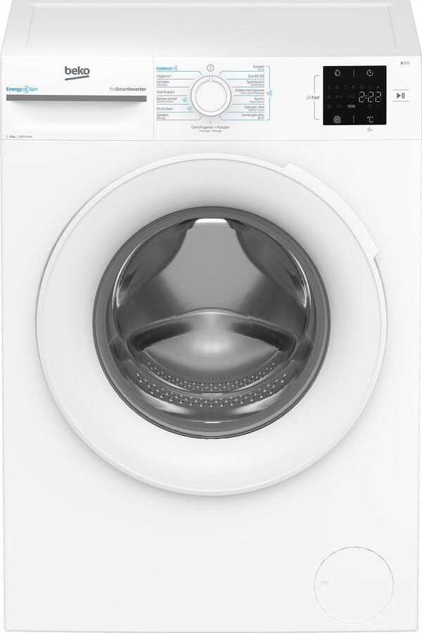 Beko b300 BM3WFU38412CW wasmachine Voorlader 8 kg 1400 RPM Wit