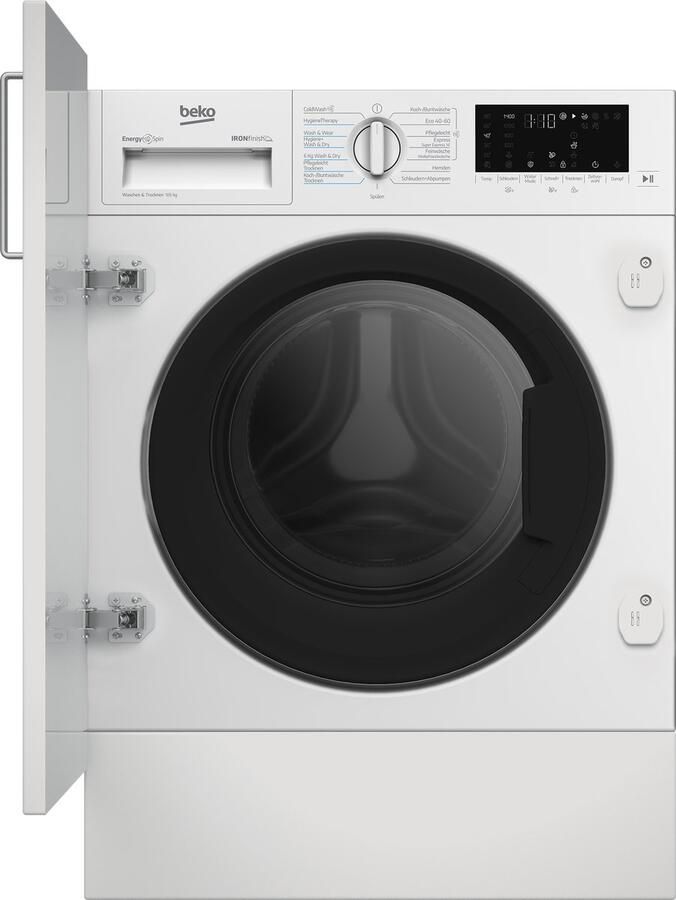 Beko B5DBT6941W Inbouw wasdroogcombinatie 9-6 kg Taaldisplay Duits