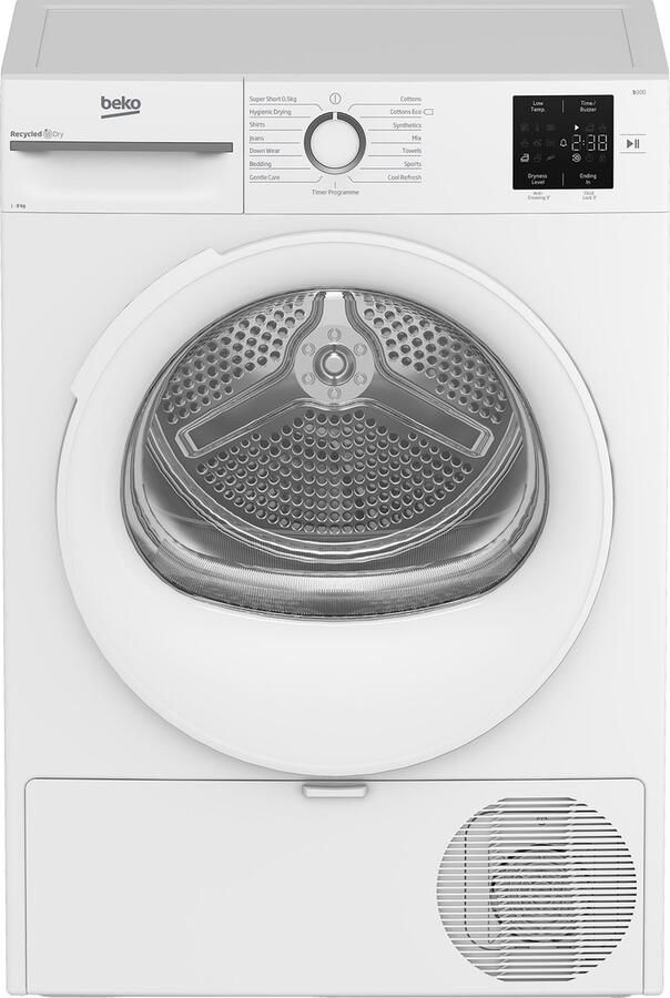 Beko BM3T3822W wasdroger Vrijstaand Voorbelading 8 kg A+ Wit