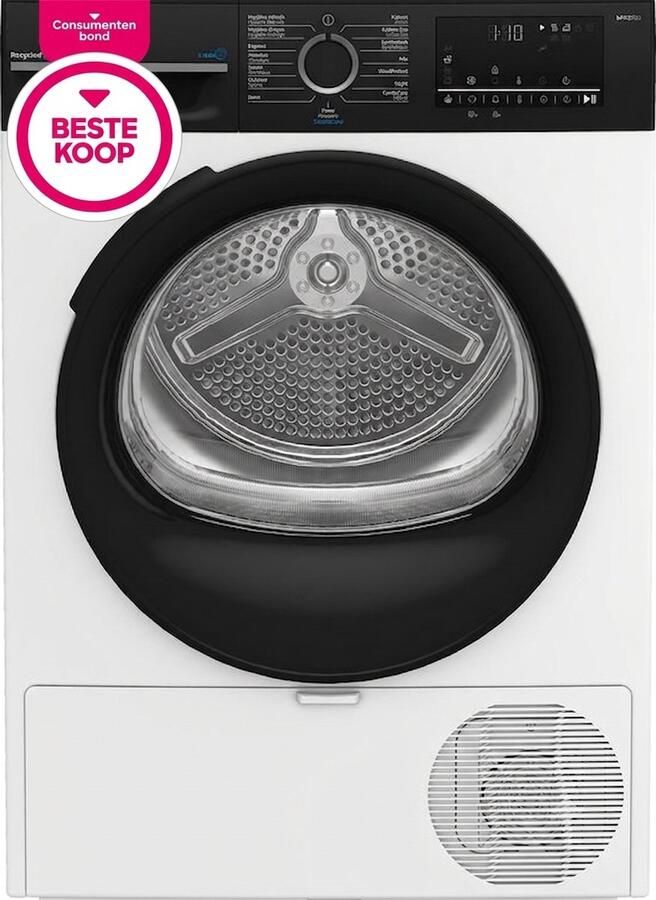 Beko BM3T3824B Wasdroger Warmtepompdroger 8 kg Energielabel B