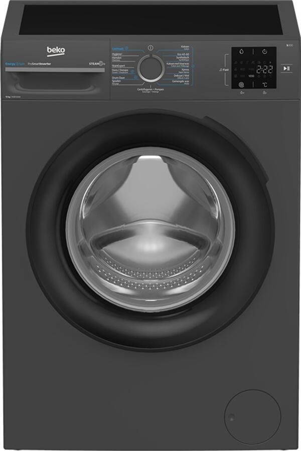 Beko BM3WFT31041A1 Wasmachine Voorlader 10 kg 1400 RPM Antraciet