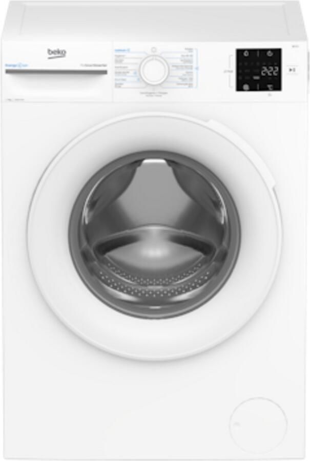 Beko BM3WFU39412CW EnergySpin vrijstaande wasmachine voorlader - Foto 1