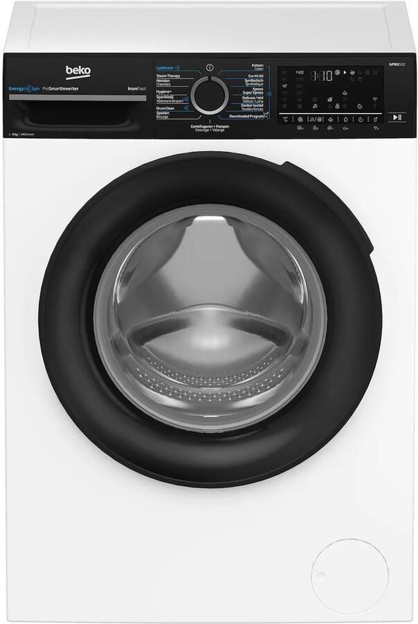 Beko BM5DFT4941B- Wasdroogcombinatie 9kg 6kg 1400t EnergySpin ProSmart Inverter motor