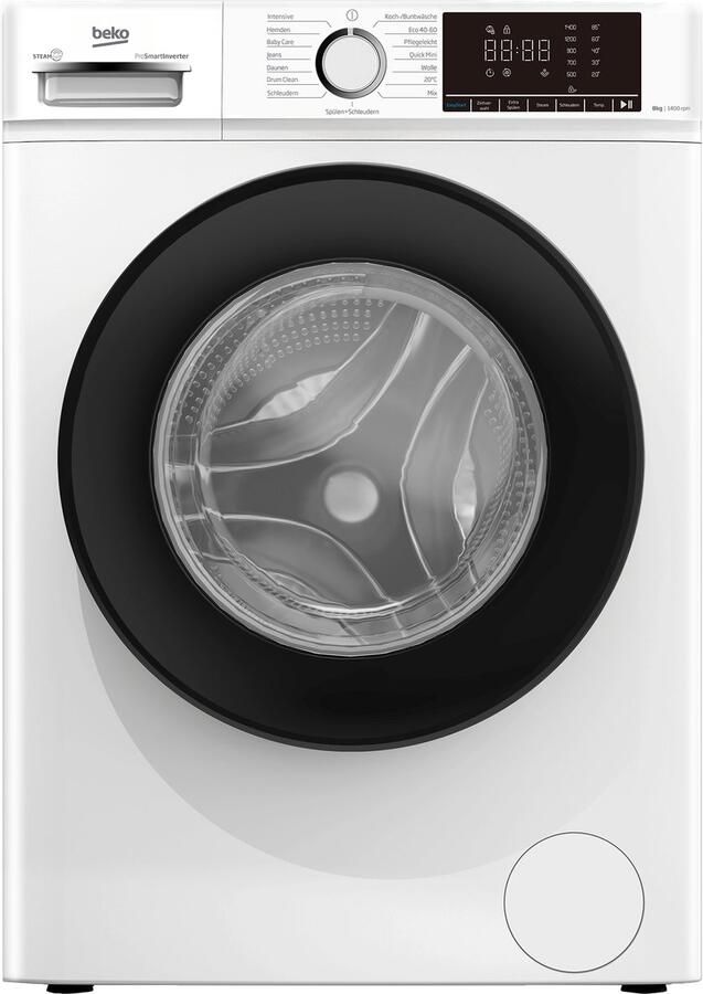 Beko WMOFE841 Wasmachine 8 kg A SteamCure Duits display
