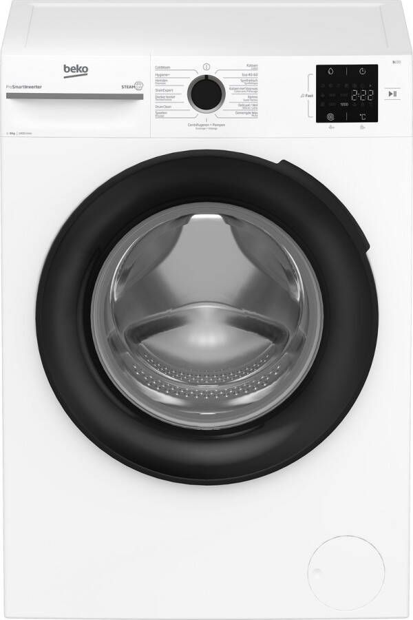 Beko BM1WFU3842W SteamCure™ Wasmachine 8 kg