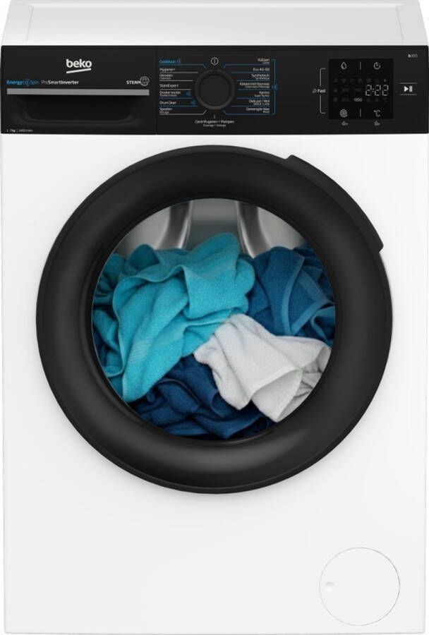 Beko BM3WFT3841B1 EnergySpin Wasmachine 8 kg