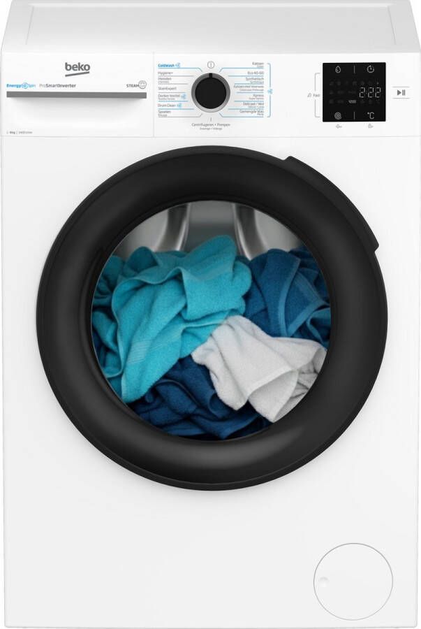 Beko BM3WFT3841W EnergySpin 8 kg wasmachine - Foto 2