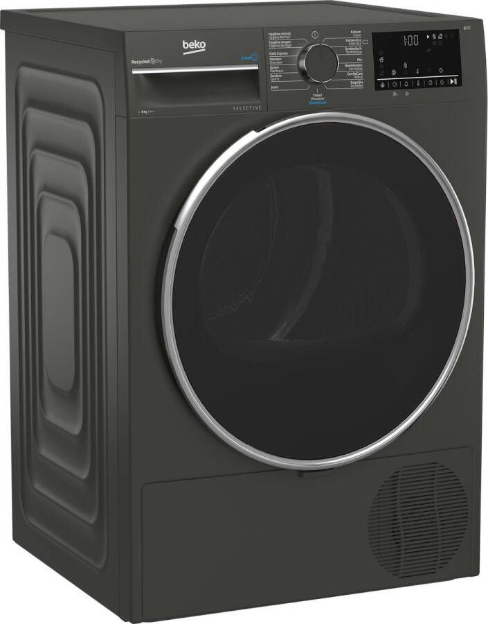 Beko B3T6823M2 Wasdroger = Warmtepompdroger 8 kg A++ Grijs