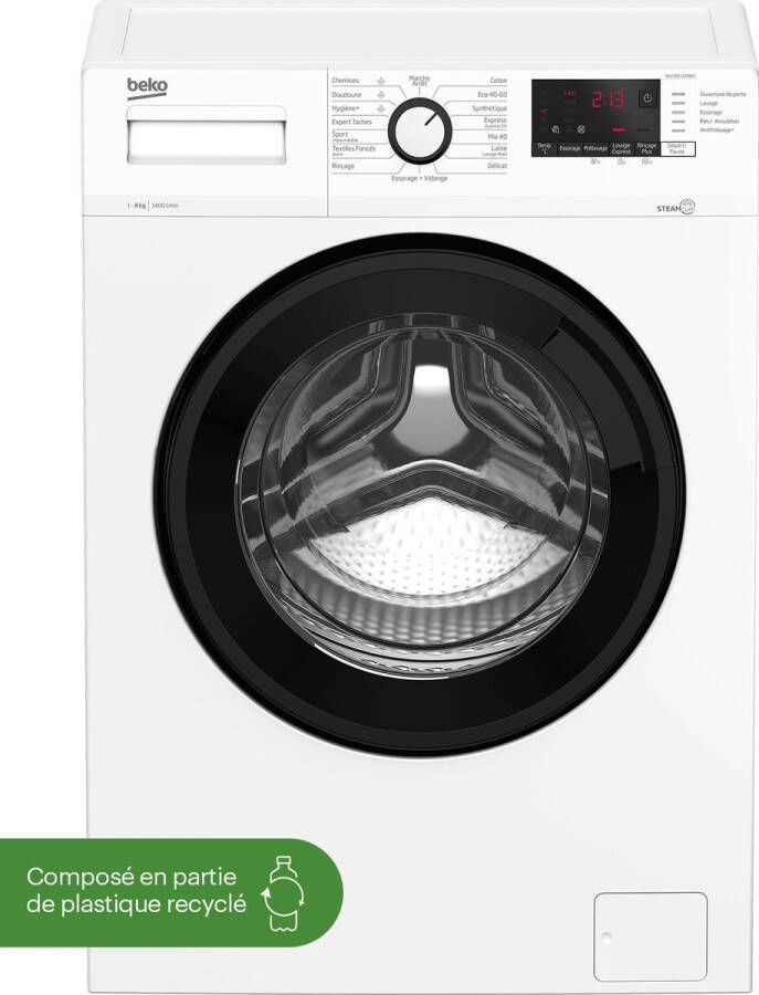 Beko WUV8412XBWS Wasmachine 8kg 1400t m C