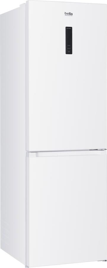 Bella BKGC340-NFD-040CW Koelvriescombinatie No Frost Energielabel C 337 Liter Wit -Display Zeer stil: 39DB Supervriezen