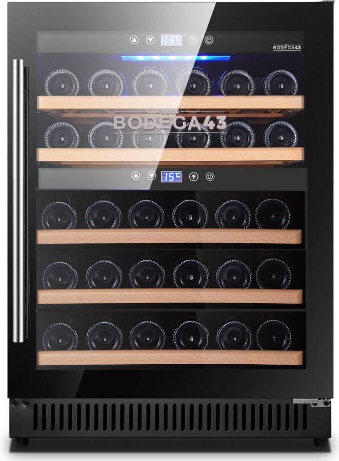 BODEGA43 -40F Wijnklimaatkast Inbouw of Vrijstaand 40 flessen