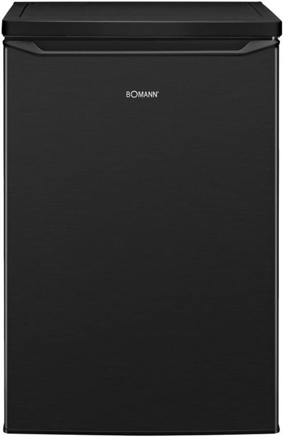 Bomann KS 7251 – Tafelmodel koelkast met vriesvak – 109 Liter Zwart Inox Look – energieklasse C