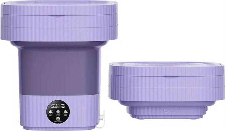 Borvat | 1 stuks 2 64 gal opvouwbare wasmachine intelligente timing geïntegreerd wassen en uitdrogen laag geluidsniveau wasmachine met drie modi - Foto 3